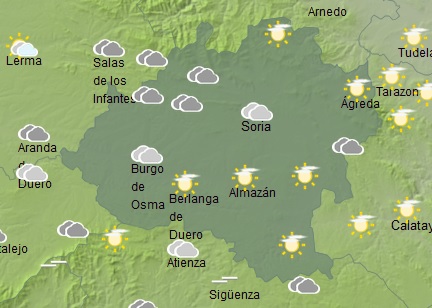 El tiempo este domingo a las 15:00 h. /Aemet