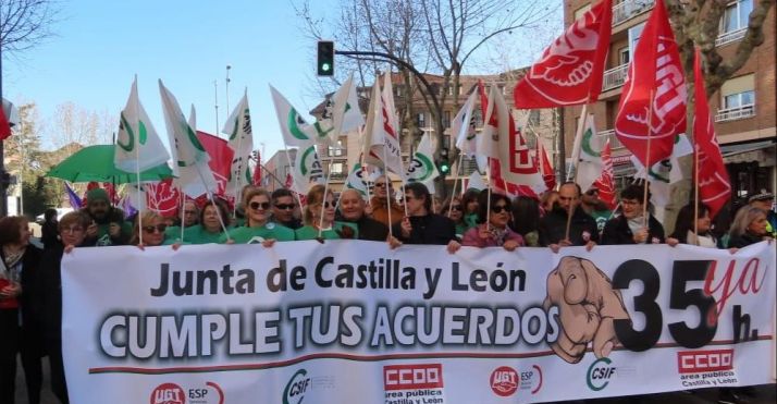 Fin de las marchas provinciales para exigir a la Junta las 35 horas, fondos adicionales y carrera profesional