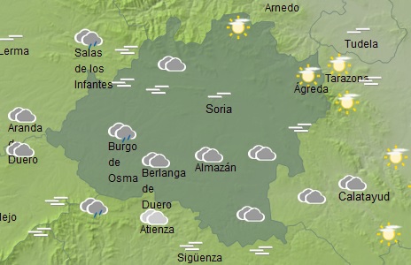 El tiempo de Soria. /Aemet