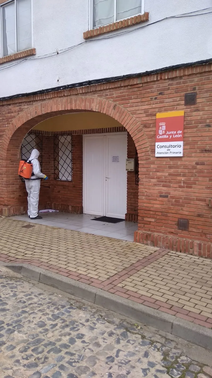 Una imagen de las actuaciones llevadas a cabo este lunes por la UME. /Subdelegación