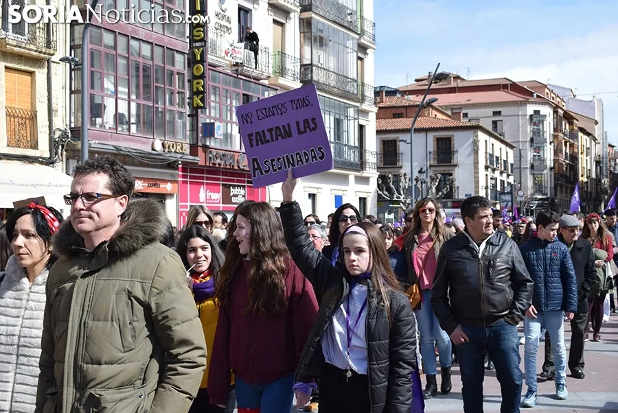 Manifestación 8M 2020 en Soria.