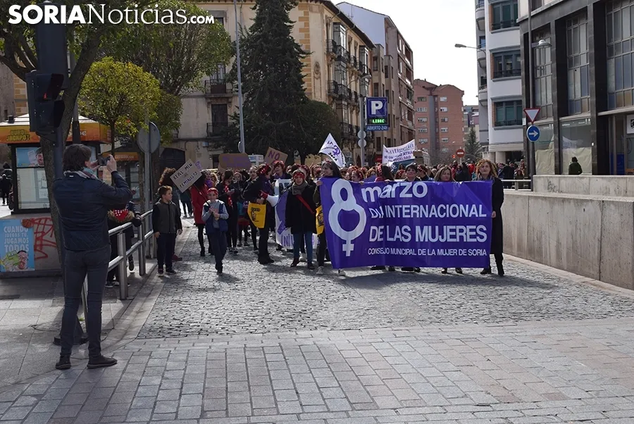 Manifestación 8M 2020 en Soria.