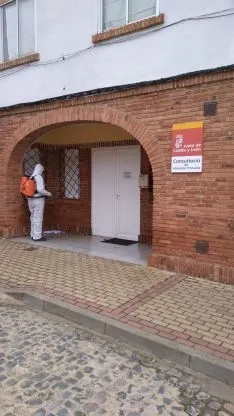 Una imagen de las actuaciones llevadas a cabo este lunes por la UME. /Subdelegación