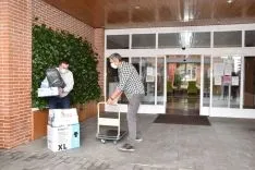 Entrega de material sanitario.