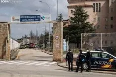 La UME ha realizado tareas de desinfección en Soria. /Viksar Fotografía