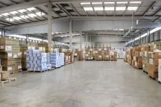 Imagen del almacén de la Junta con el material recibido. /Jta.