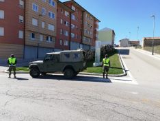 Foto 3 - El ejército actúa en Ólvega contra el Covid 19
