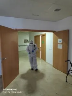 Una imagen de las actuaciones llevadas a cabo este lunes por la UME. /Subdelegación