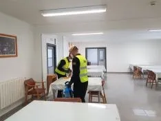 Una imagen de las actuaciones llevadas a cabo este lunes por la UME. /Subdelegación