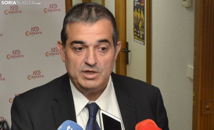 Alberto Santamaría, presidente de la Cámara de Comercio e Industria de Soria. /SN