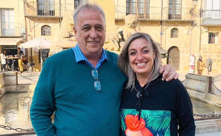 Marín y Lafuente, tras anunciar su candidatura. 