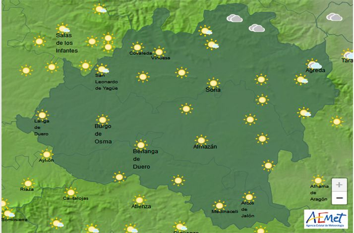 Nubes y algún chubasco