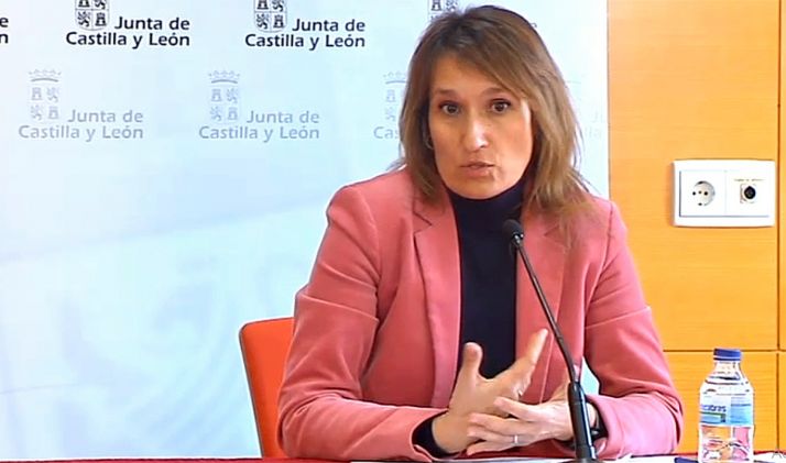 La consejera soriana Rocío Lucas este lunes en rueda de prensa hoy. /SN