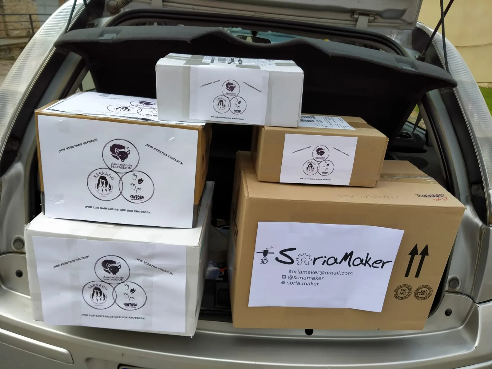 Foto 2 - Agrupaciones de La Ventosa, Sarnago y Matasej&uacute;n, solidarias con los sanitarios de Tierras Altas