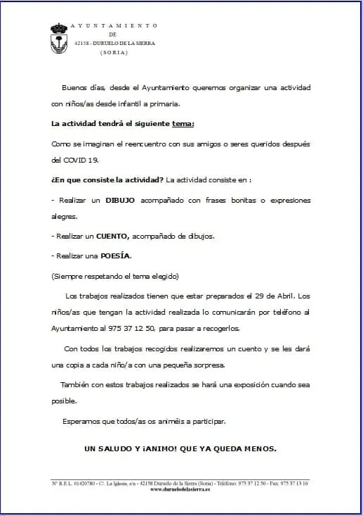 Foto 2 - Duruelo organiza actividades art&iacute;sticas para sus escolares