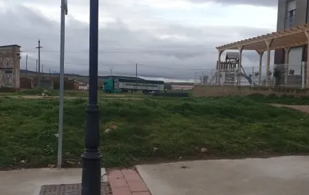 Un camión aparcado en las Eras de Borobia el día 1 de abril.