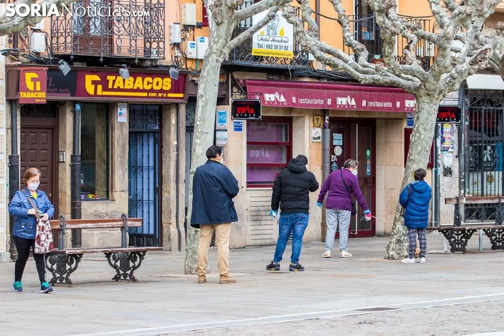 Imágenes tomadas en el centro de Soria el lunes 20 de abril de 2020. Viksar Fotografía