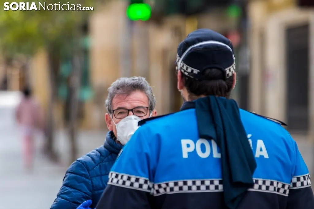 Imágenes tomadas en el centro de Soria el lunes 20 de abril de 2020. Viksar Fotografía
