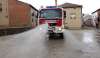 Un camión de bomberos de la Diputación en labores de desinfección. /Dip.