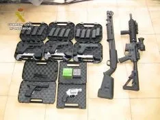 Una imagen de las armas incautadas. /GC