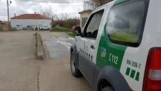 Tareas de desinfección en Martialay. /MAudiovisuales