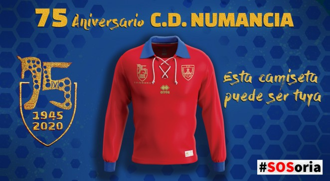 El CD Numancia sorteará camisetas cada hora para celebrar su 75 aniversario
