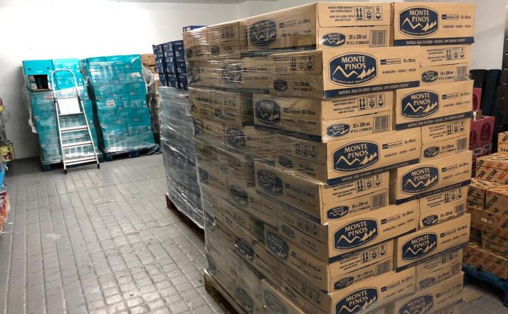 El cargamento entregado ahora por el Campano. /CPCS