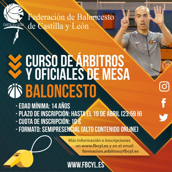 Curso para árbitros y oficiales de mesa de baloncesto