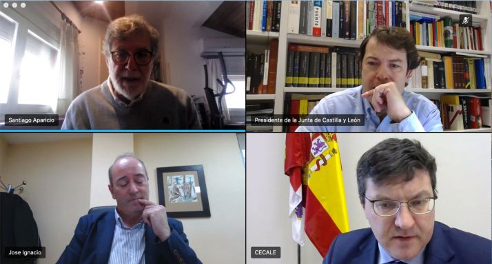 Mañueco asegura que la Junta reforzará las líneas de liquidez y crédito para amortiguar la crisis provocada por la pandemia	