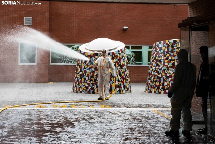 El servicio de limpieza de Soria se refuerza con un equipo autónomo de desinfección diaria