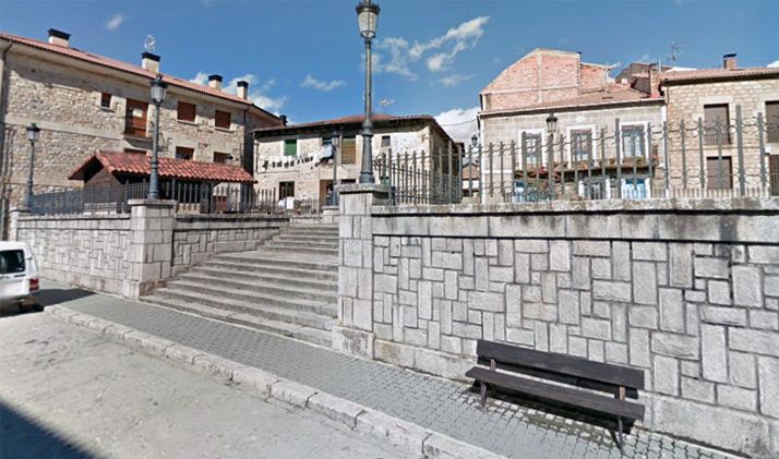 Una imagen del casco urbano de la localidad pinariega. 