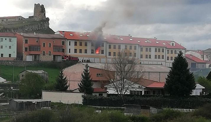 Incendio de una vivienda en Cabrejas del Pinar