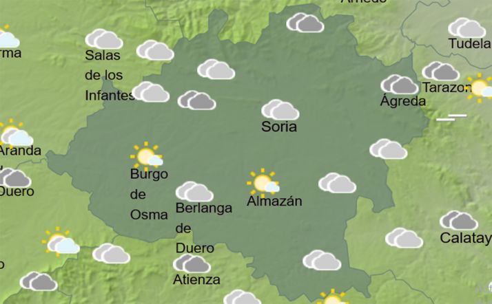 Previsión a las 15:00 horas. /AEMET