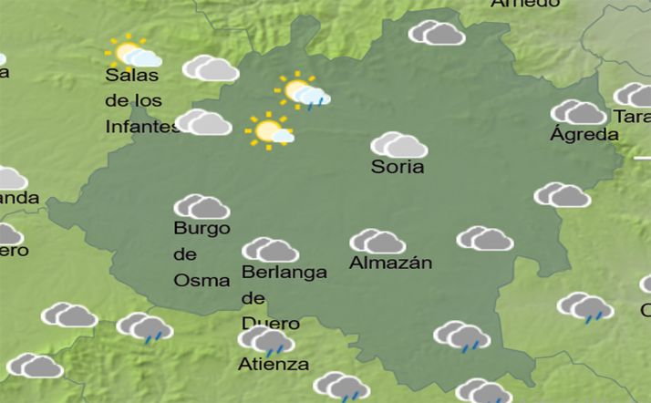Los cielos en la provincia a las 15:00 horas. /AEMET