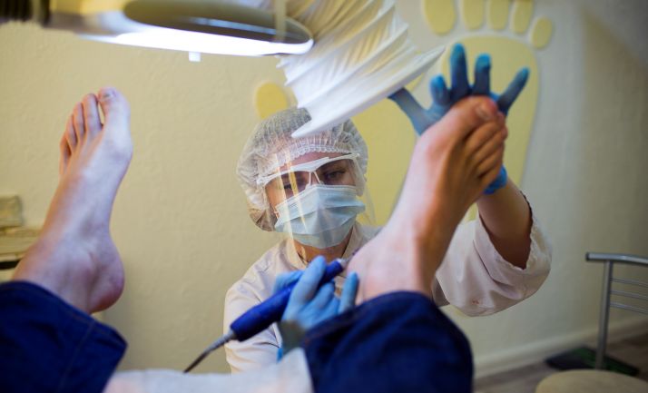 Una consulta de podología. 