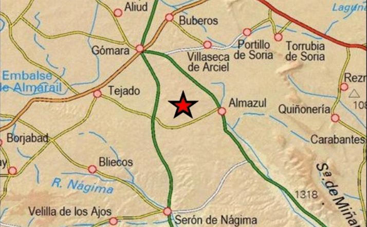 Una imagen del lugar del sismo. /IGN