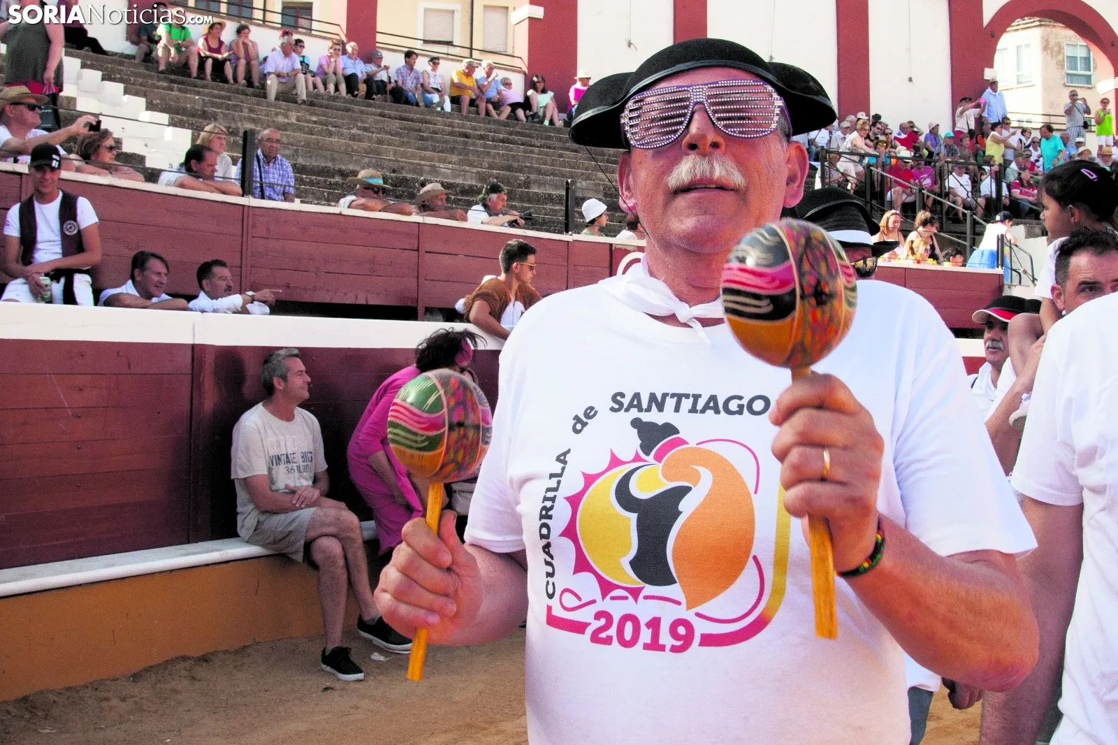 Un sanjuanero lo da todo desde primera hora del Vierne de Toros. Año 2019. Foto: María Ferrer