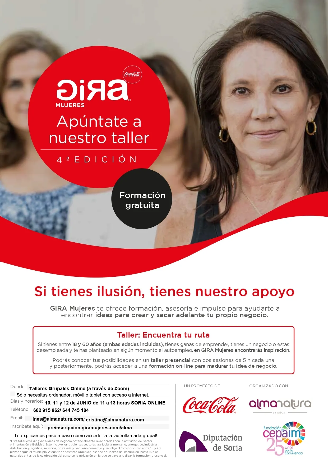 El cartel sobre las jornadas en Soria. /Coca Cola