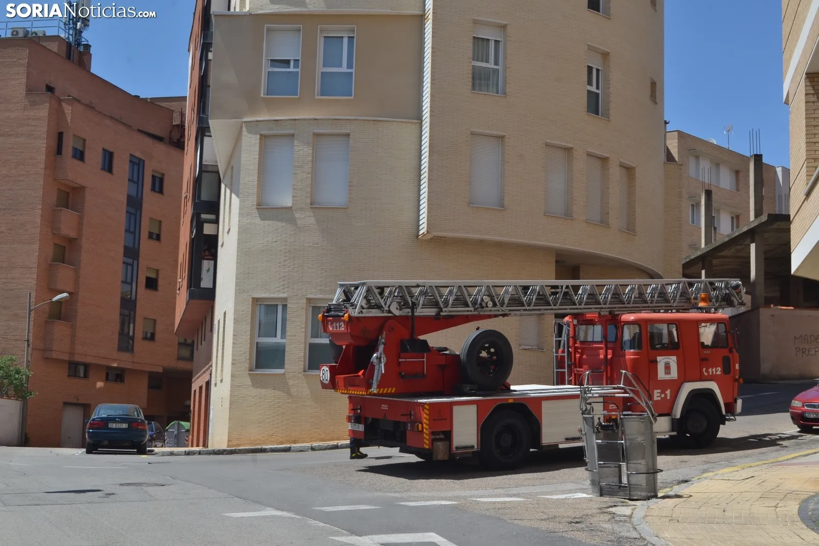 Una imagen de la actuación de los bomberos en la capital. /SN 