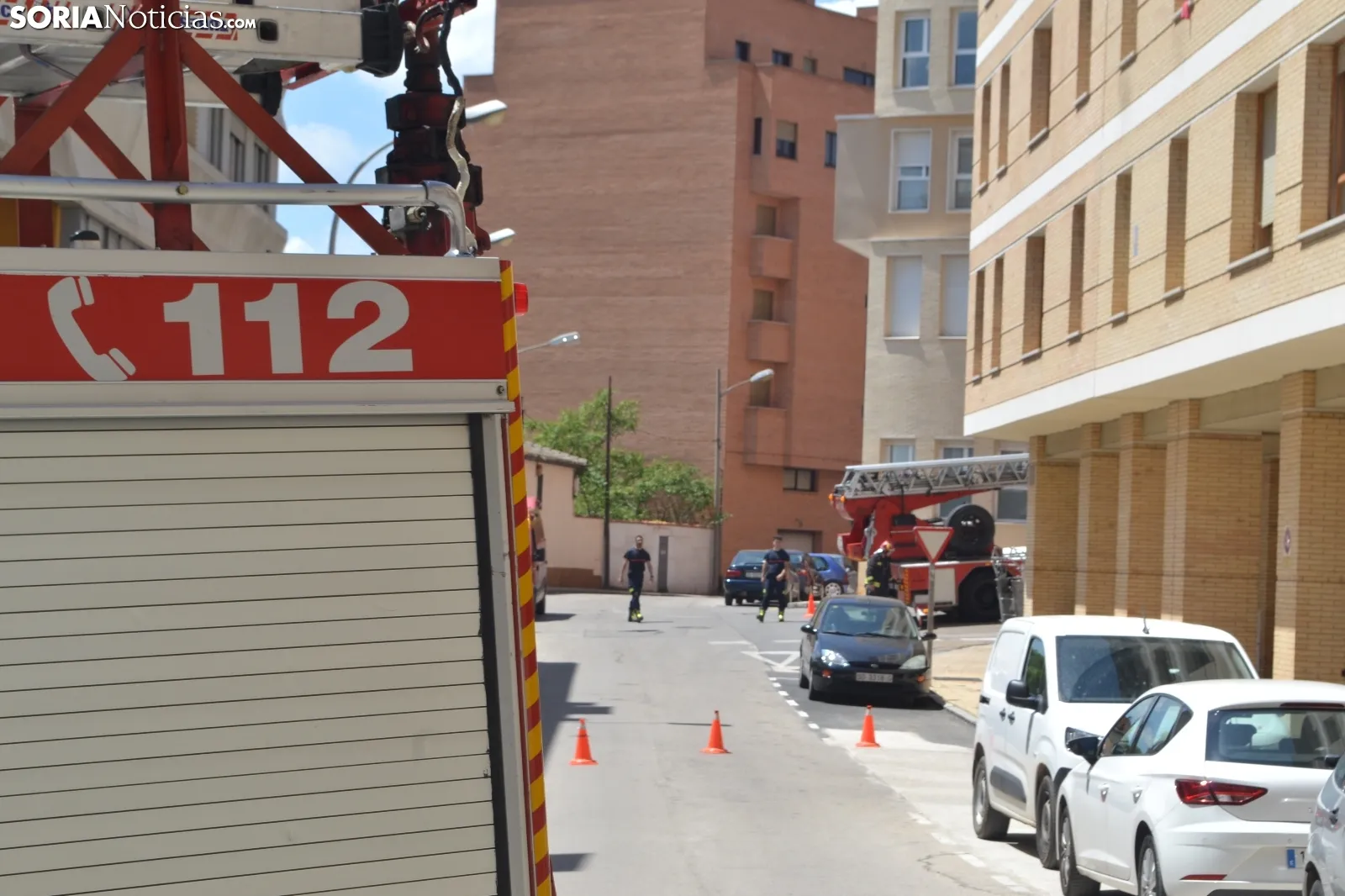 Una imagen de la actuación de los bomberos en la capital. /SN