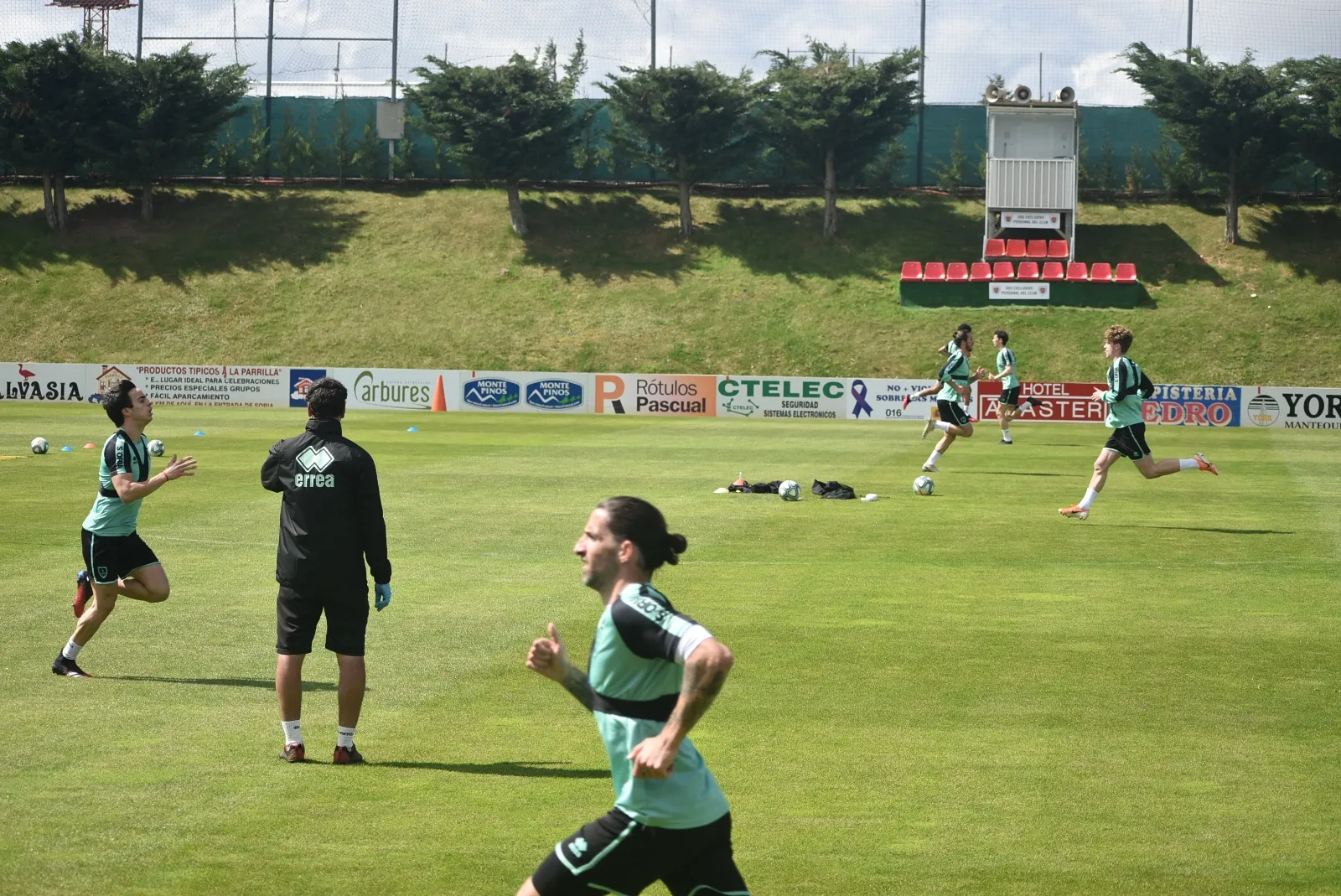 Entrenamientos del C.D. Numancia en época del Covid19. Fuente: C.D. Numancia / La Liga