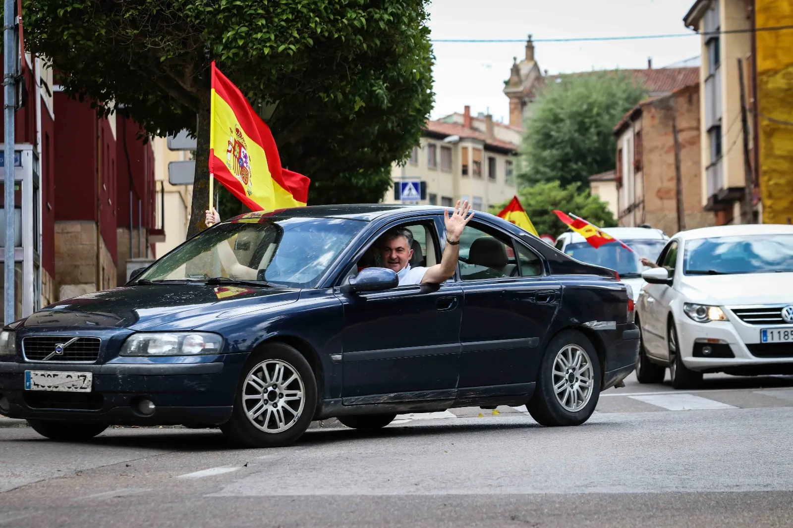 Foto 12 - En im&aacute;genes : Un centenar de veh&iacute;culos secunda en Soria la protesta de Vox contra S&aacute;nchez