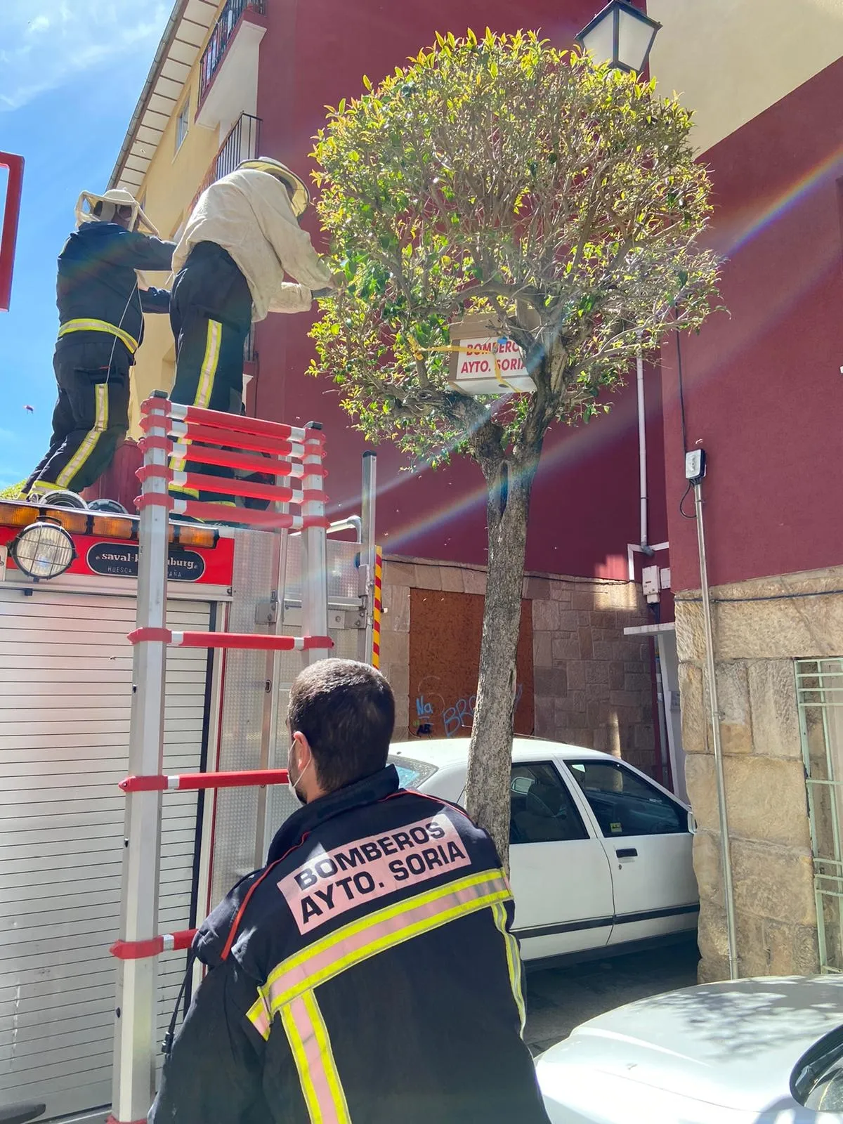 Actuación de los Bomberos de Soria.