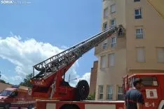 Una imagen de la actuación de los bomberos en la capital. /SN 