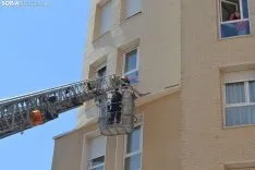 Una imagen de la actuación de los bomberos en la capital. /SN 
