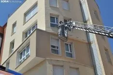 Una imagen de la actuación de los bomberos en la capital. /SN 