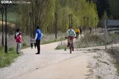 Alivio del confinamiento en Golmayo. /EM