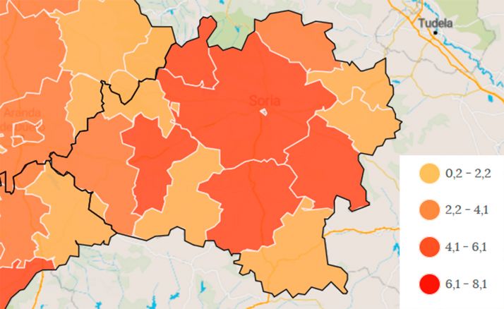 La provincia se mantiene sin tonos rojos en sus zonas básicas de salud