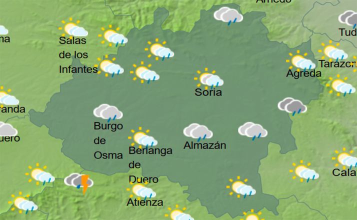 Chubascos de tormenta para este lunes