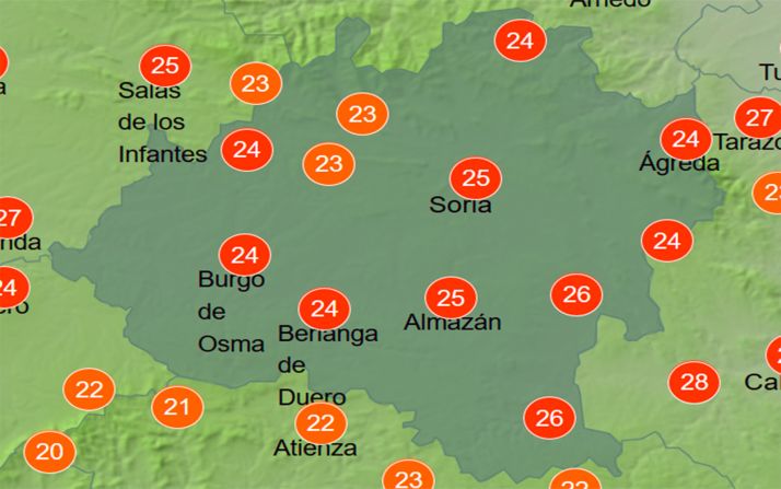 Subida en los termómetros y nubes por la tarde